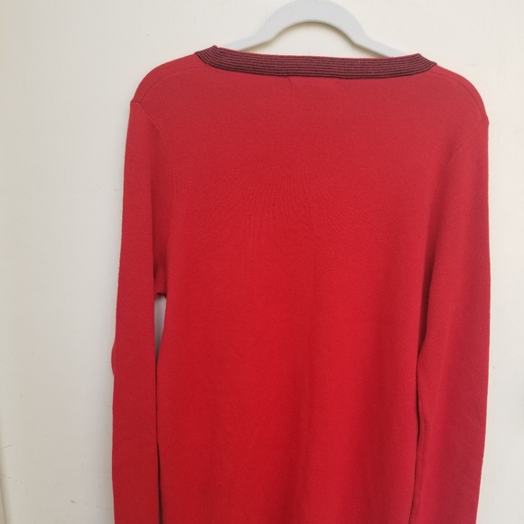 Red dress Joe's Fresh Sweater Red with Scoop Neck - Picture 7 of 11